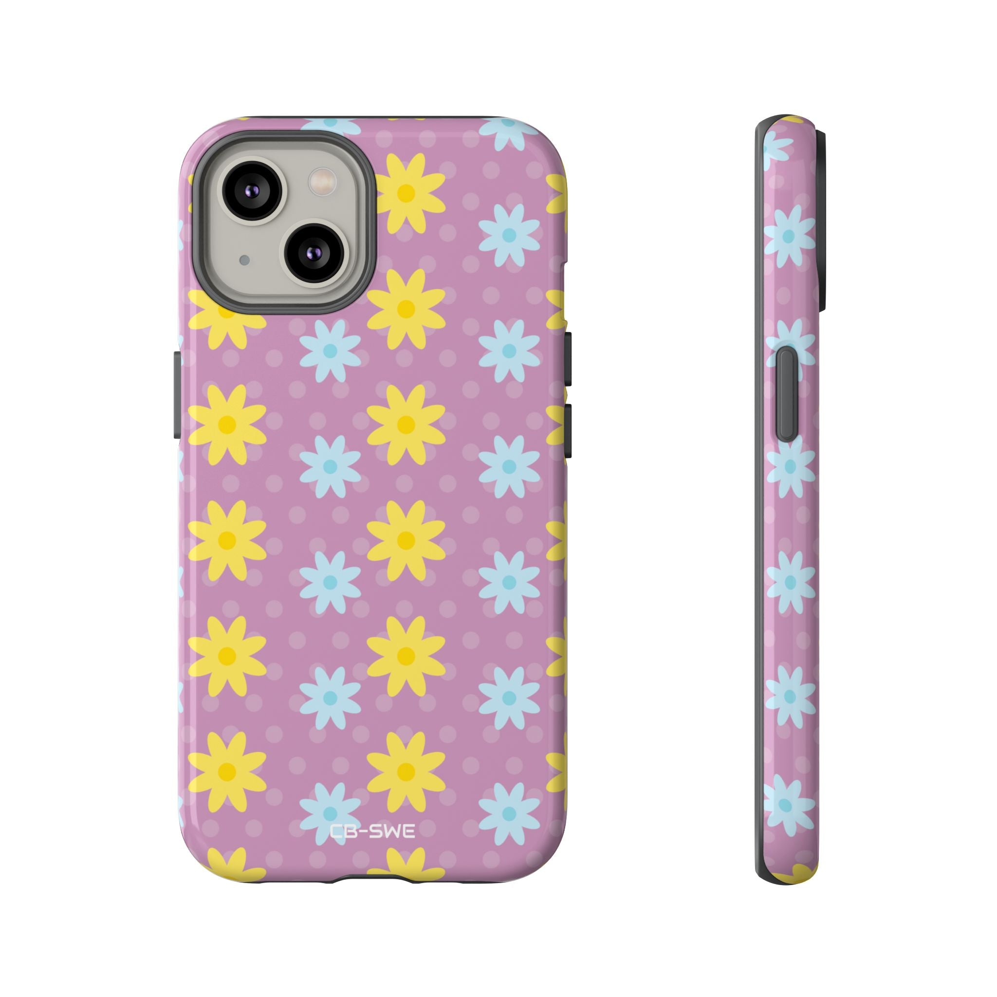 Flower Dots Dance - iPhone Case