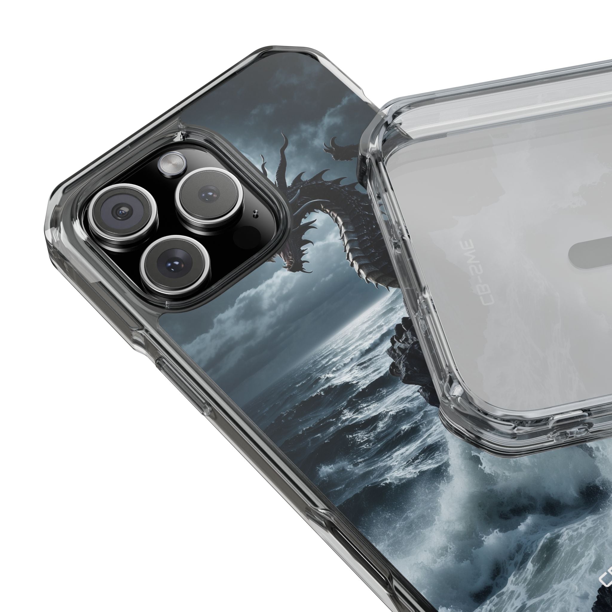 Dragon Roars Against Sea iPhone Case - Impact