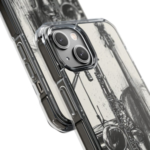 Jazz Ink Expressions - Phone Case for iPhone (Clear Impact - Magnetic)