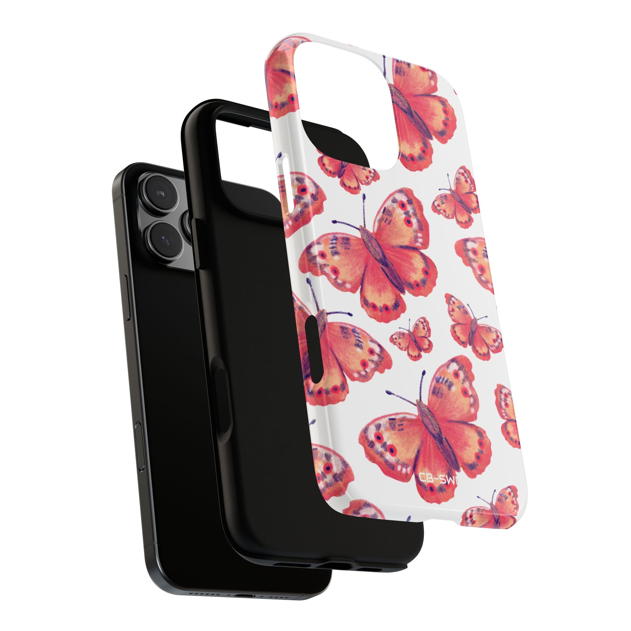 Vibrant Butterfly Dance - iPhone Case