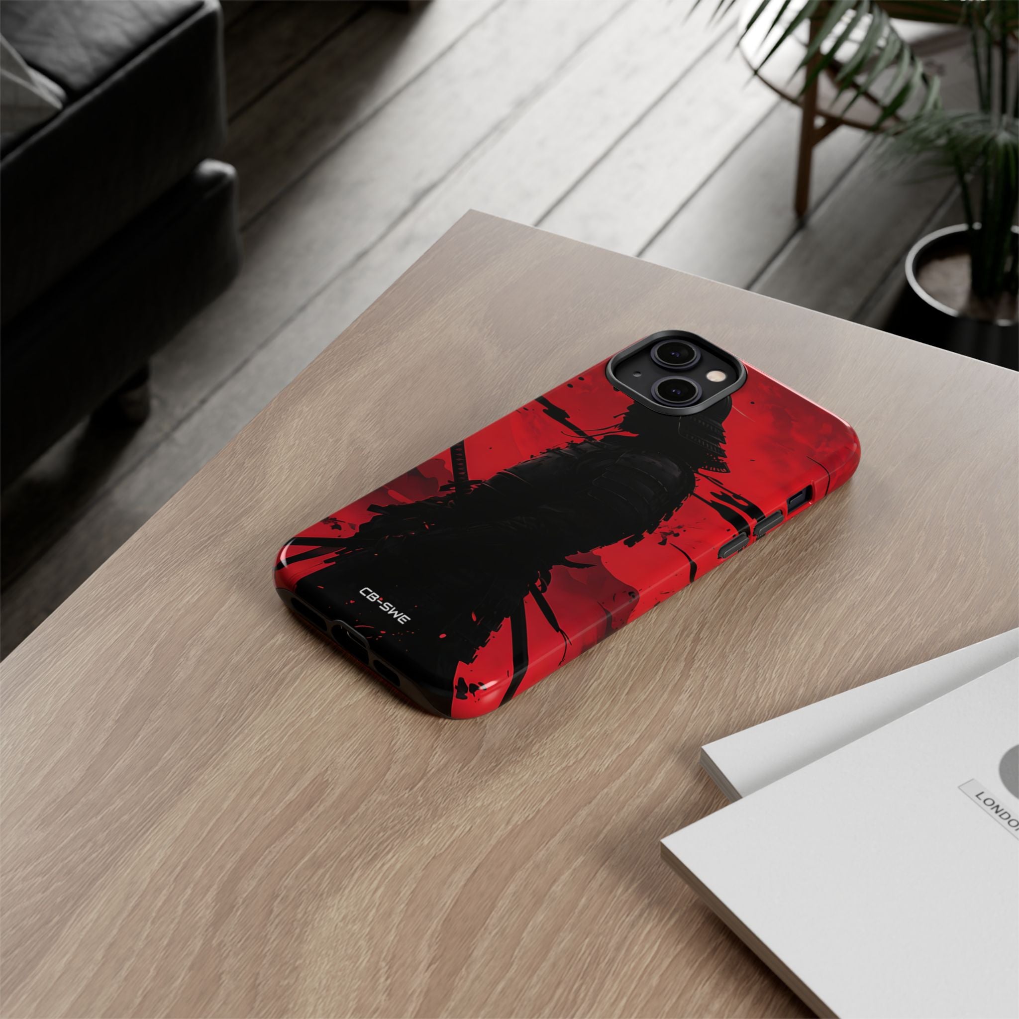 Red Samurai Shadow - iPhone Case