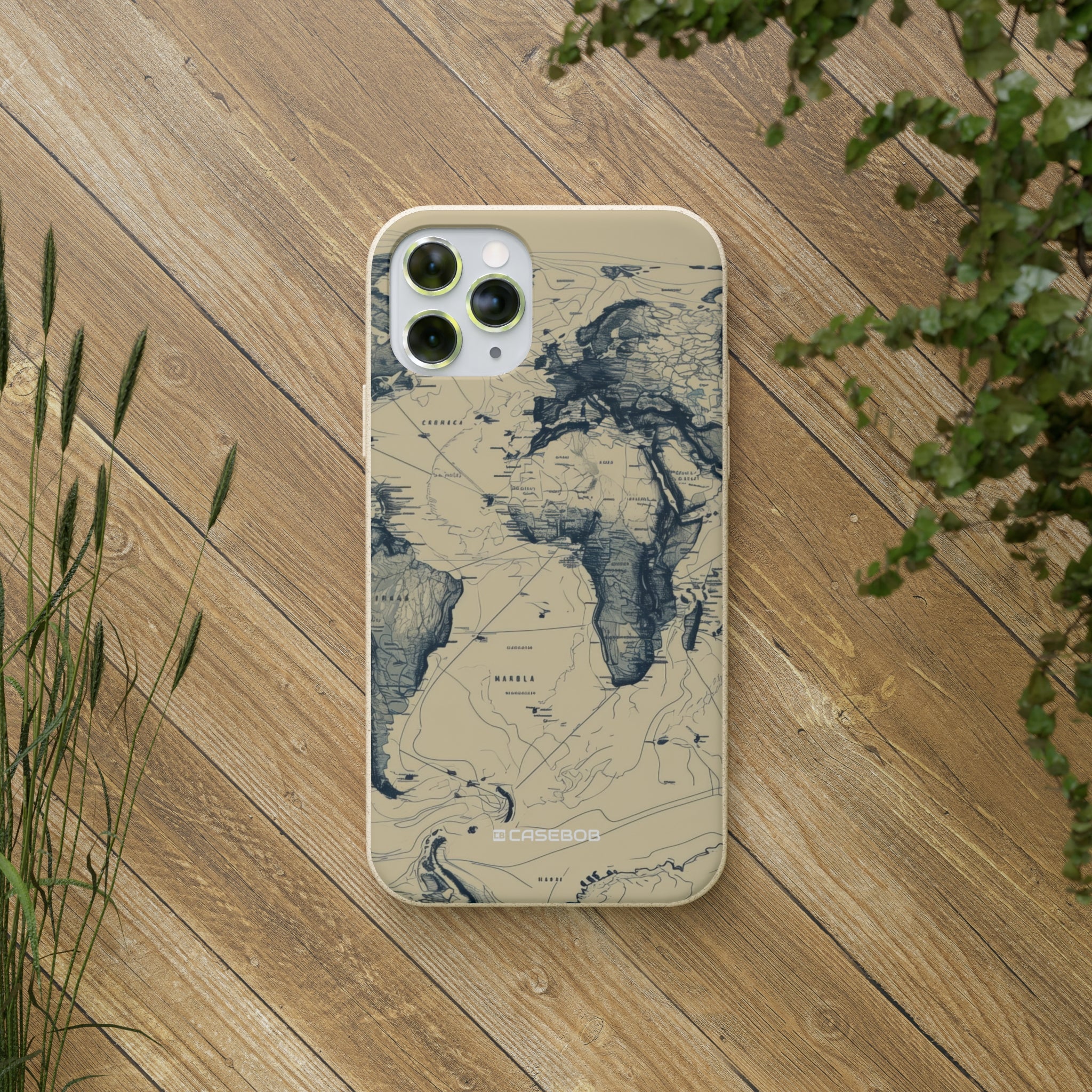 Vintage World Map | Biodegradable Phone Case