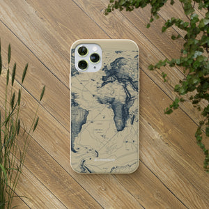 Vintage World Map | Biodegradable Phone Case