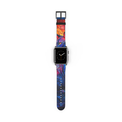 Stained Glass Cat - Watch Band