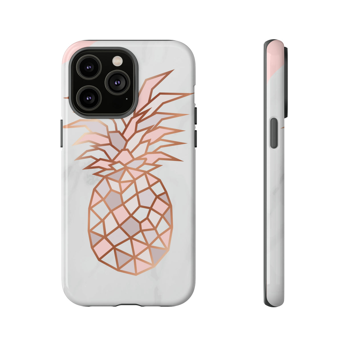 Ananas Roségold - Schutzhülle fürs Handy