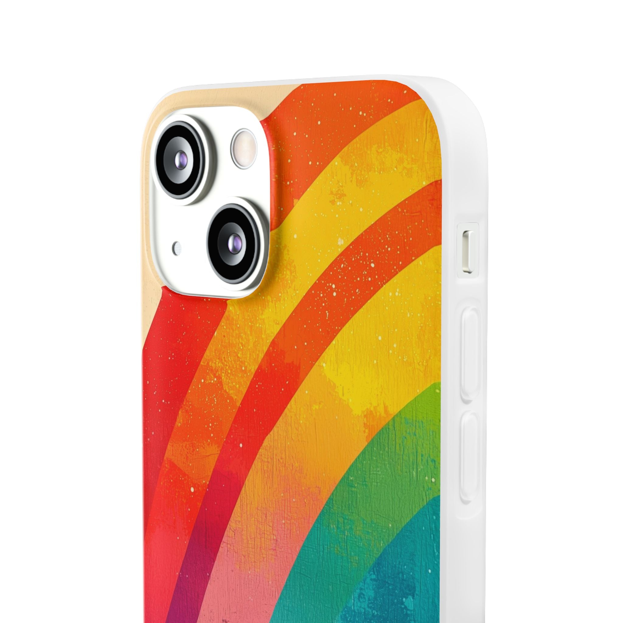 Textured Rainbow Arc iPhone 13 mini Case - Soft