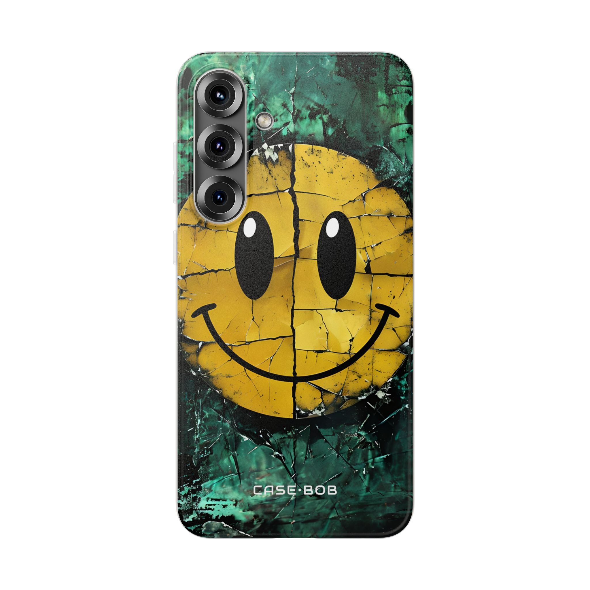 Cracked Smiley Samsung S25 Plus Case - Soft