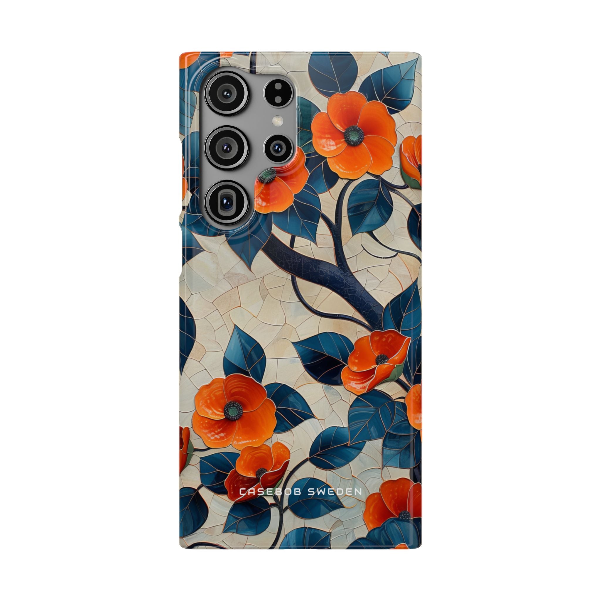 Orange Blossoms Mosaic Harmony Samsung S23 - Slim Phone Case