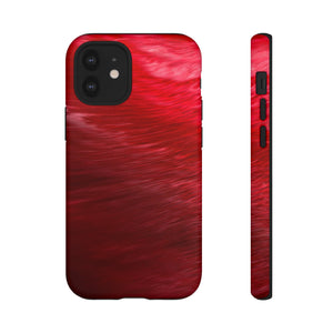 Red Feather Ink Art iPhone Case (Protective) iPhone 12 Mini Matte Phone Case