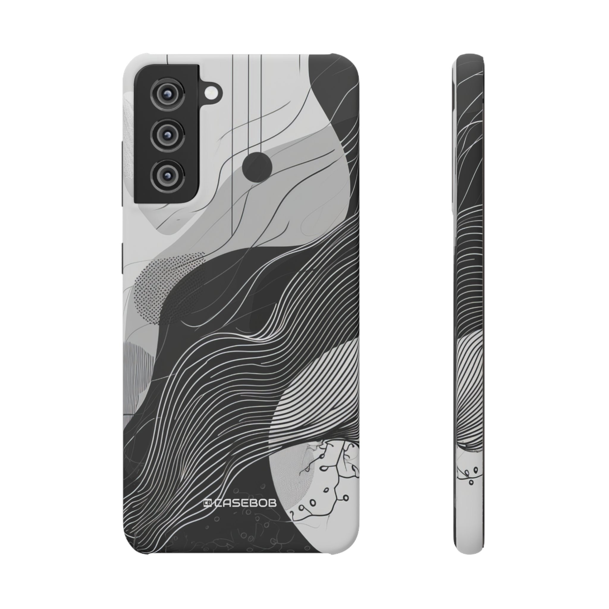 Monochrome Elegance | Slim Phone Case for Samsung