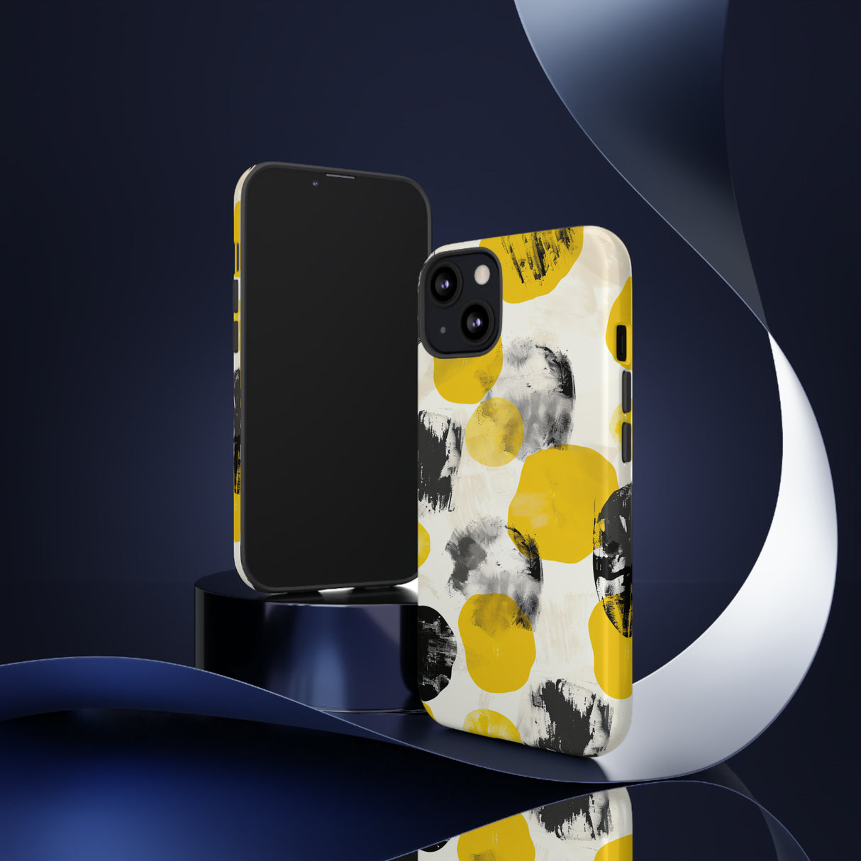 Yellow Dot Minimalism - Protective Phone Case