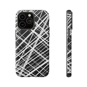 White Line Elegance - Protective Phone Case