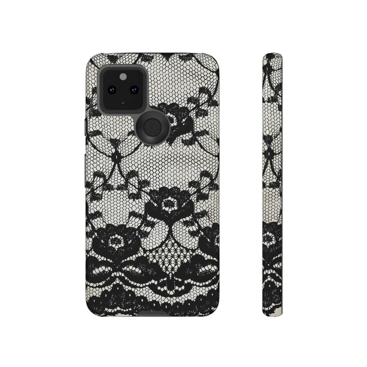 Lilrunge Gothic Flower - Protective Phone Case