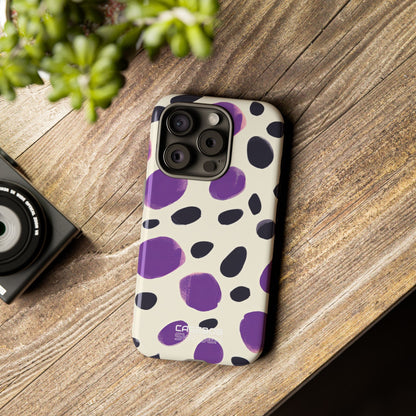 Purple Pebble Dance iPhone 15 - Tough