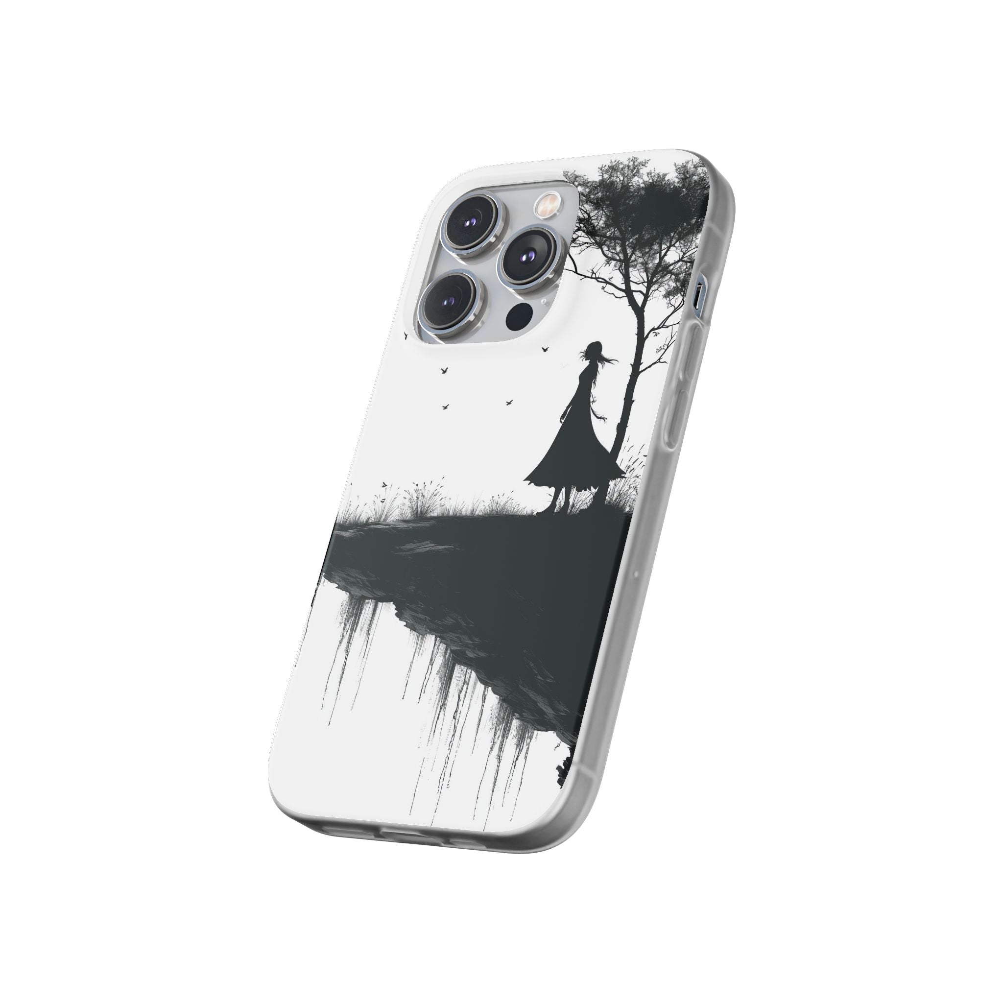 Cliffside Silhouette iPhone 14 Pro Case - Soft