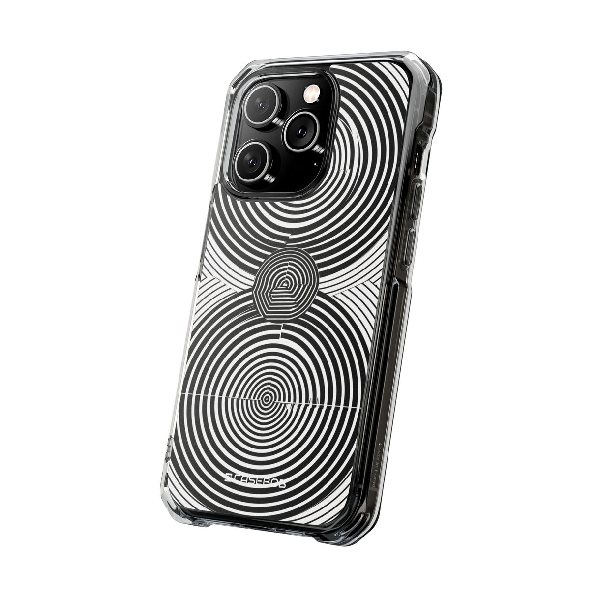 Hypnotic Geometry - Phone Case for iPhone (Clear Impact - Magnetic)