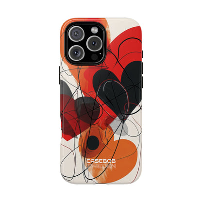 Crimson Motion Flow iPhone 16 - Tough