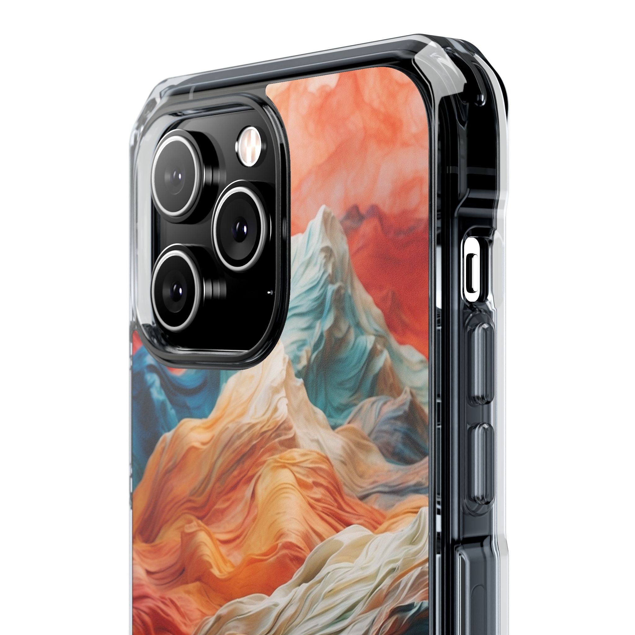 Fabric Peaks Cream iPhone 14 Pro Max Case - Impact