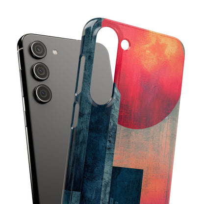 Abstract Geometric Skyline - Slim Samsung S23 Phone Case