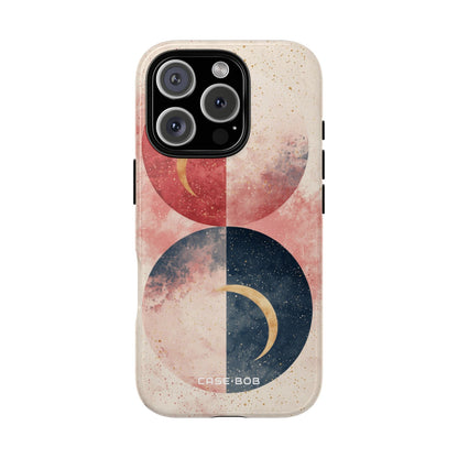 Golden Crescents Crimson iPhone 16 Pro Case - Tough