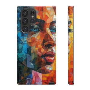 Geometric Fusion Lady - Protective Phone Case