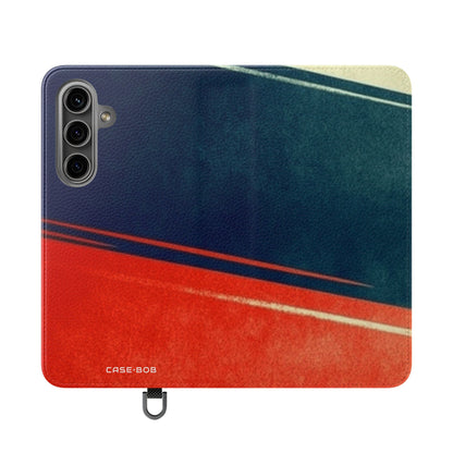 Navy Streak - Samsung S24 Case - Wallet