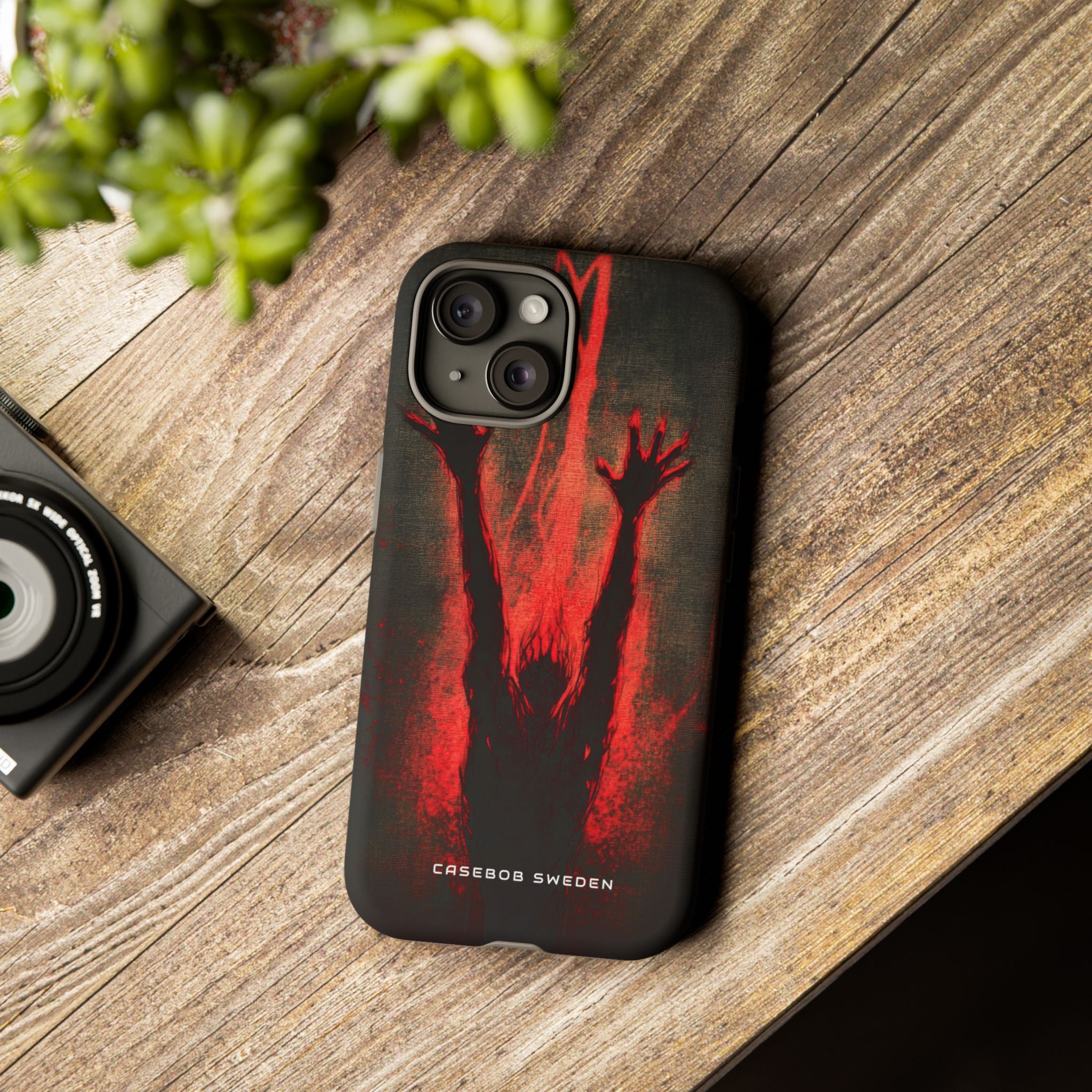 Gothic Crimson Ascension iPhone 15 - Tough Phone Case