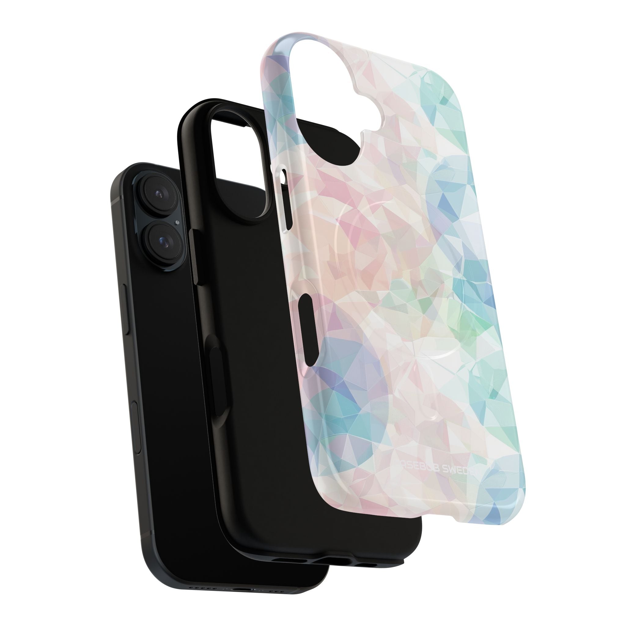 Pastel Geometry Background - Tough + MagSafe® iPhone 16 Phone Case