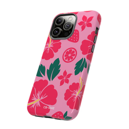 Tropical Hibiscus Harmony - iPhone Case