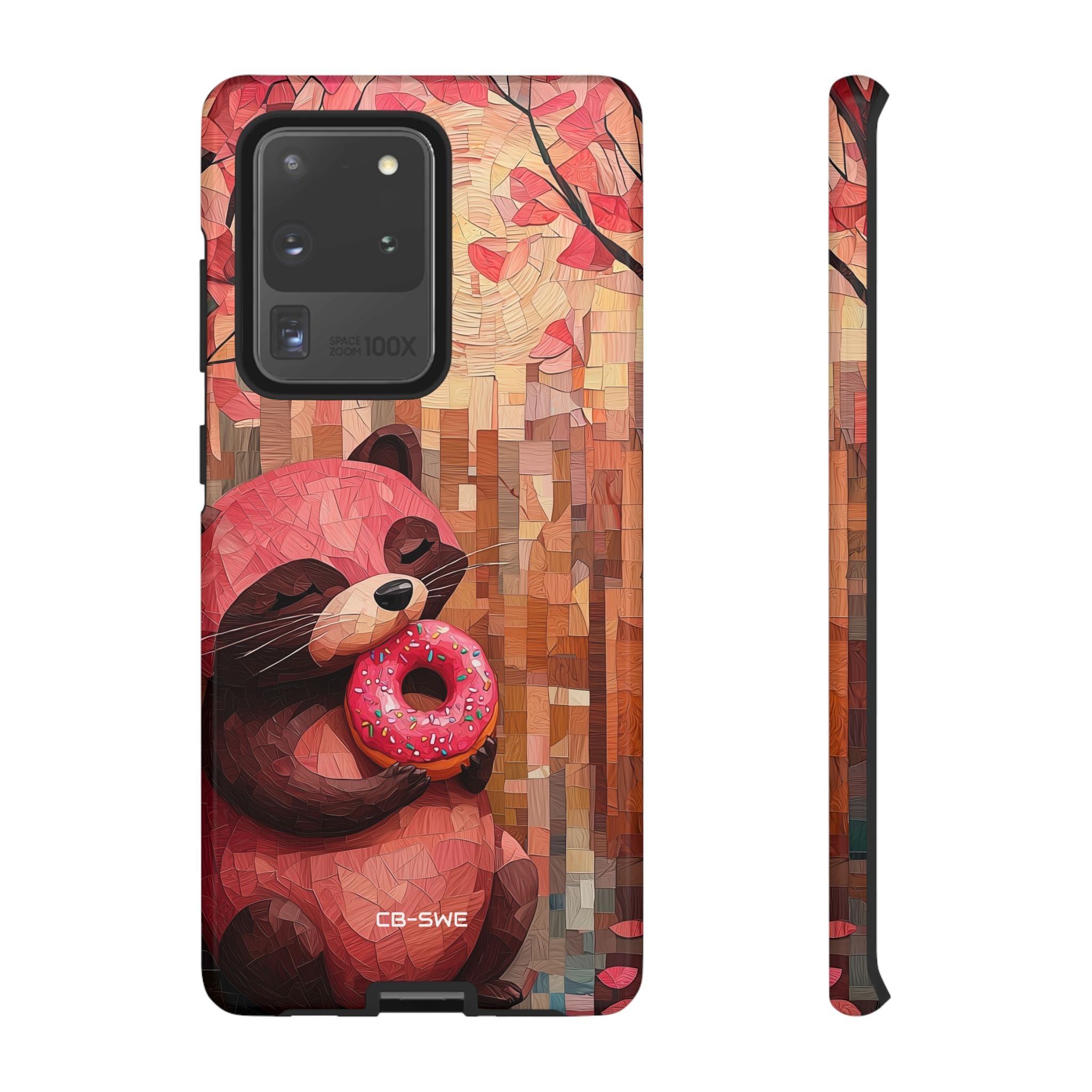 Raccoon Holds Donut - Samsung Case