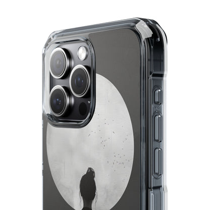 Zen Serenity Moon Reflection iPhone 15 - Clear Impact Phone Case