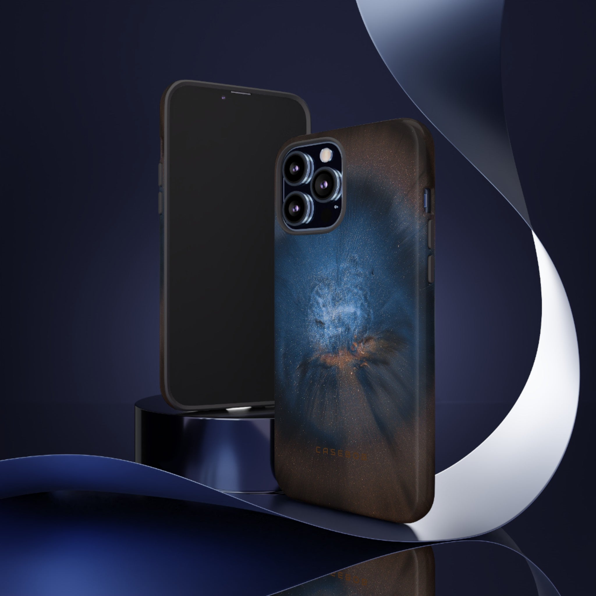 Blue Space Ink Art - Protective Phone Case