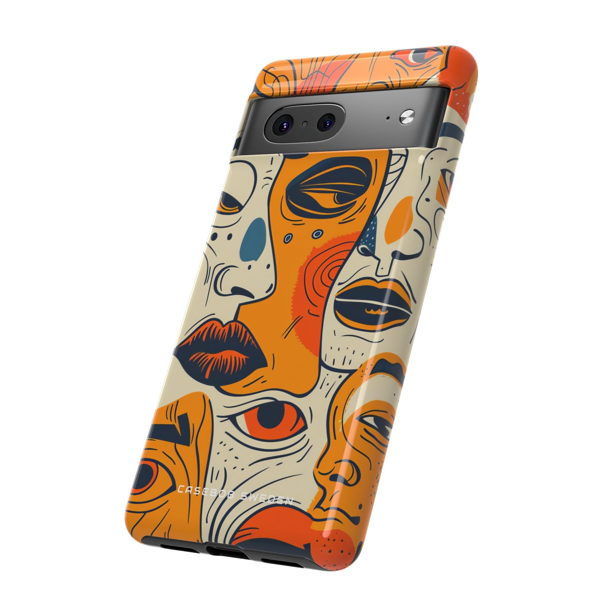 Gradient Face Mosaic Google Pixel 7 - Tough Phone Case