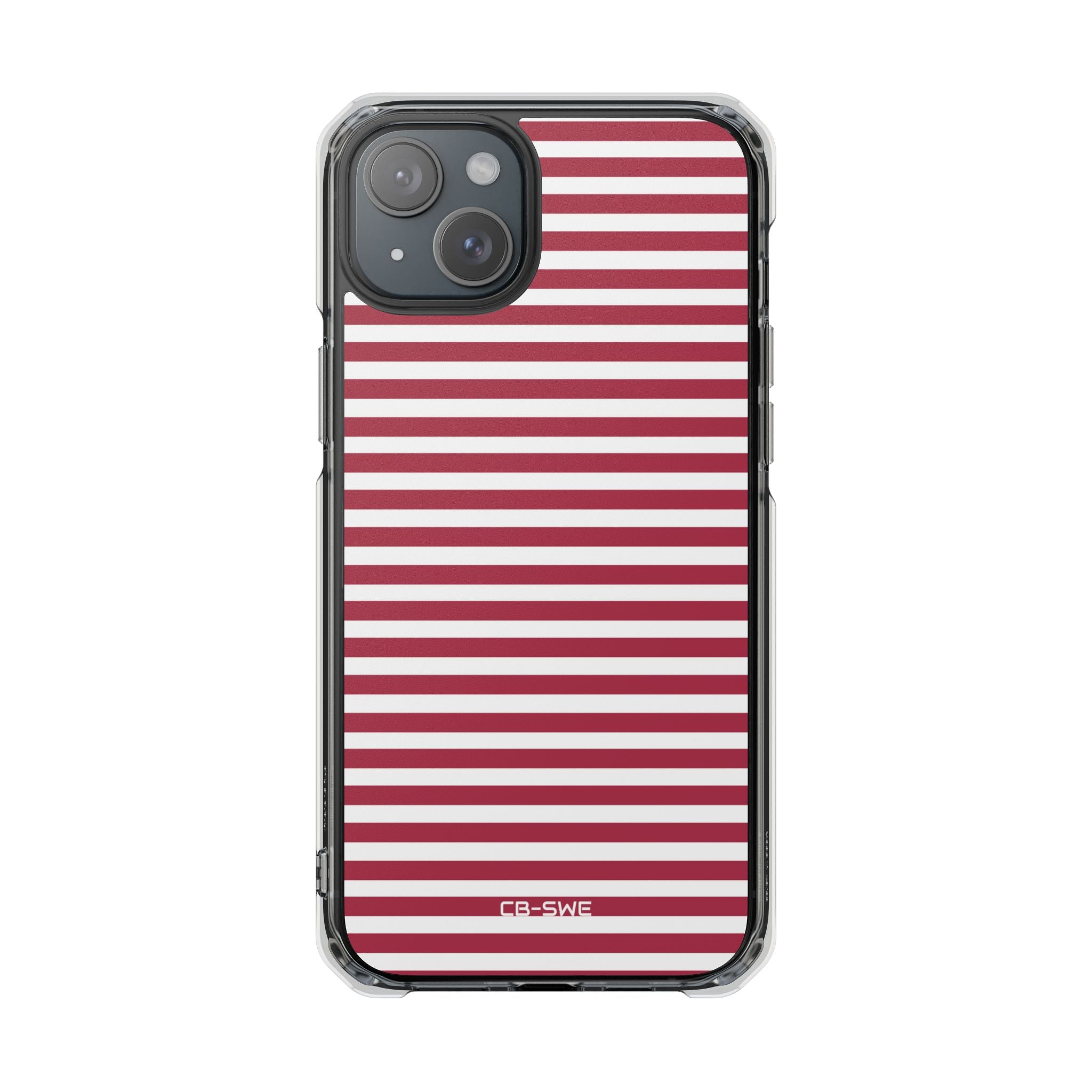 Crimson Stripes Flow iPhone Case - Impact