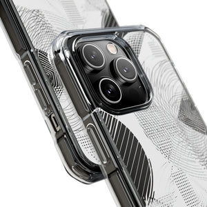 Monochrome Dynamics - Phone Case for iPhone (Clear Impact - Magnetic)