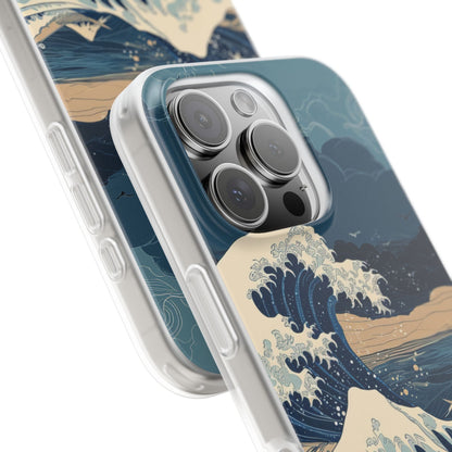 Cresting Blue Wave iPhone 16 Pro Case - Soft
