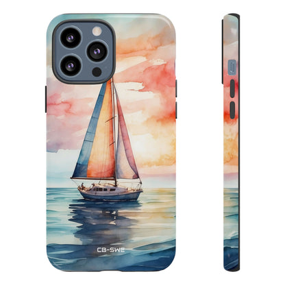 Sailboat Glides Calm - iPhone Case
