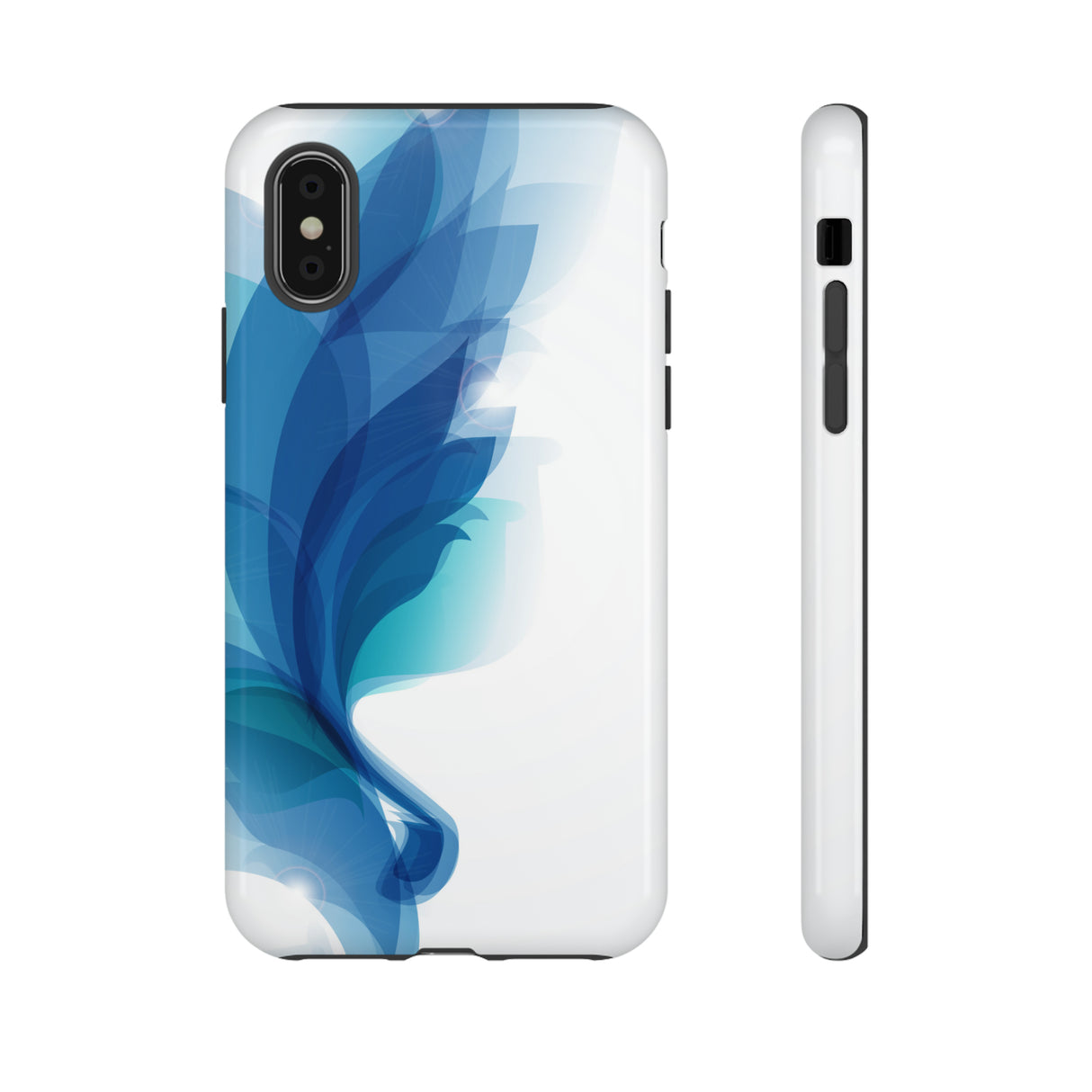 Blue Feathers - Protective Phone Case