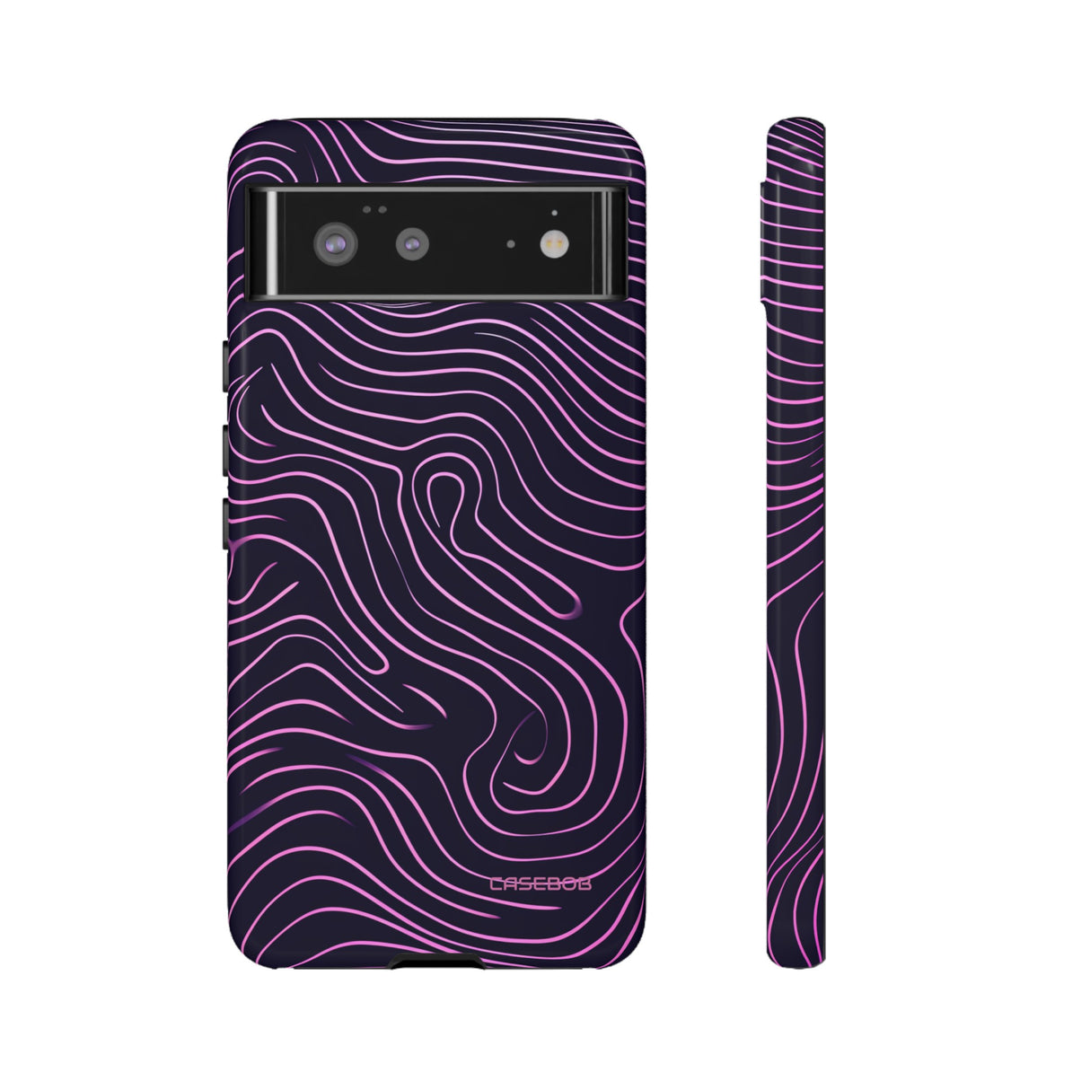 Purple Line Minimalism - Protective Phone Case