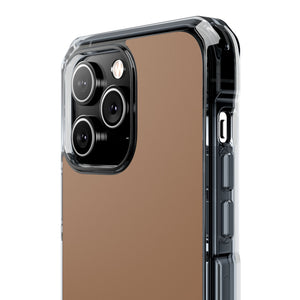 Chamoisee Brown | Phone Case for iPhone (Clear Impact Case - Magnetic)