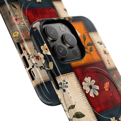 Patchwork Blooms iPhone 14 Pro Max Case - Tough+
