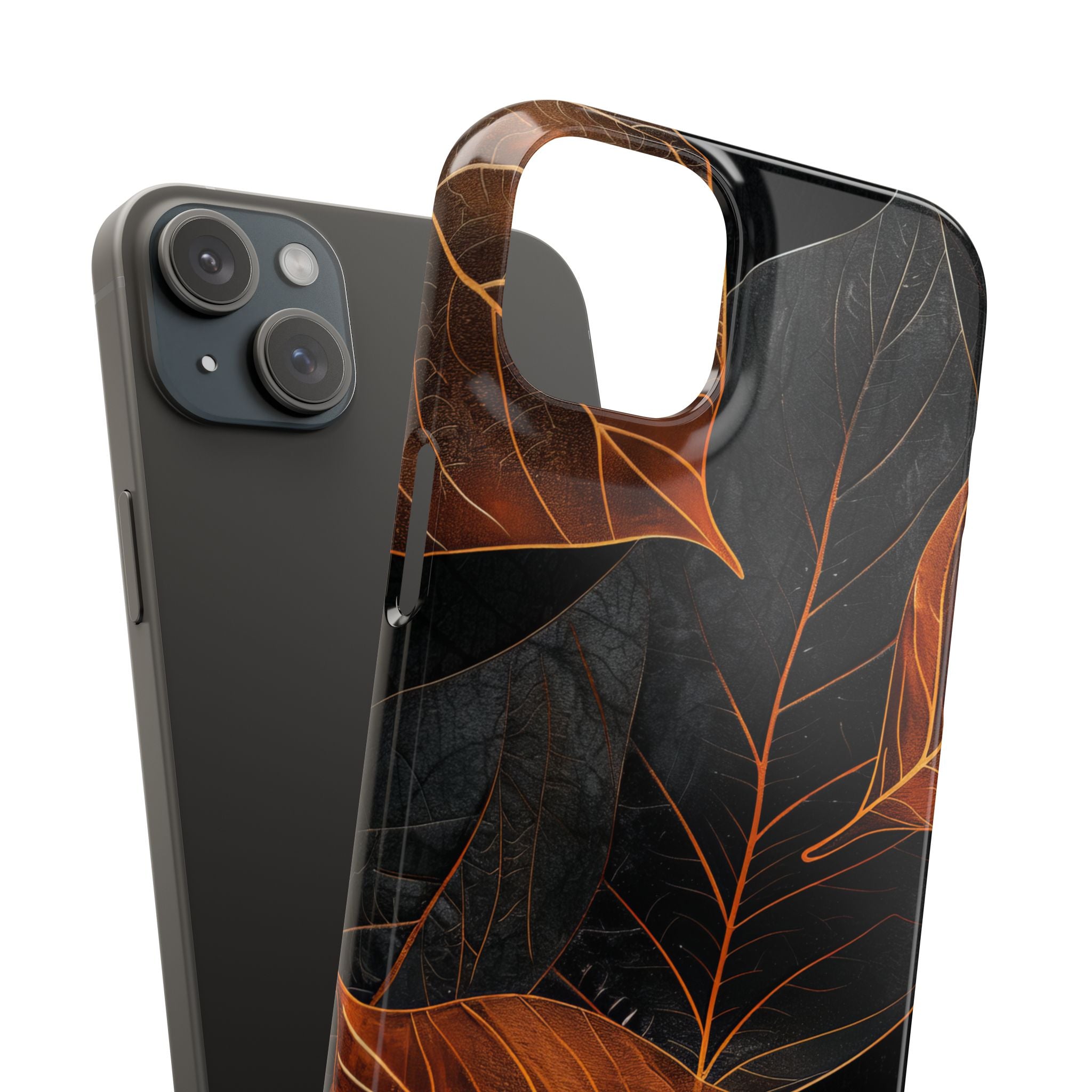 Autumn Leaf Elegance iPhone 15 - Slim Phone Case