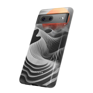 Orange Moon Illusion - Protective Phone Case