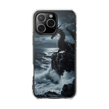 Dragon Roars Against Sea iPhone Case - Impact