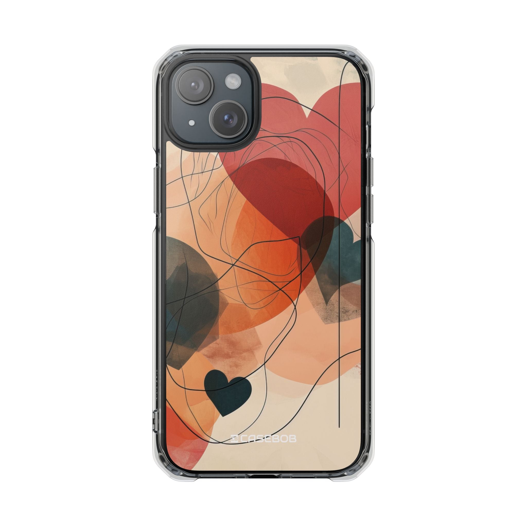 Abstract Heart Harmony - Phone Case for iPhone