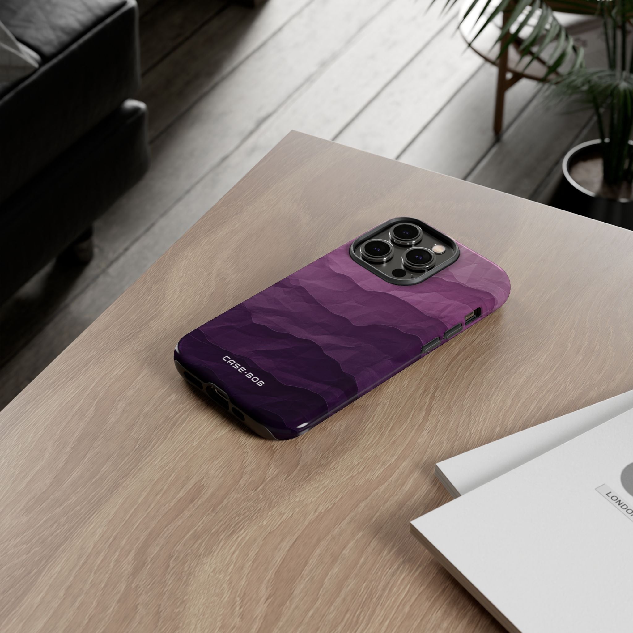 Purple Wave Layers iPhone 14 Pro Case - Tough
