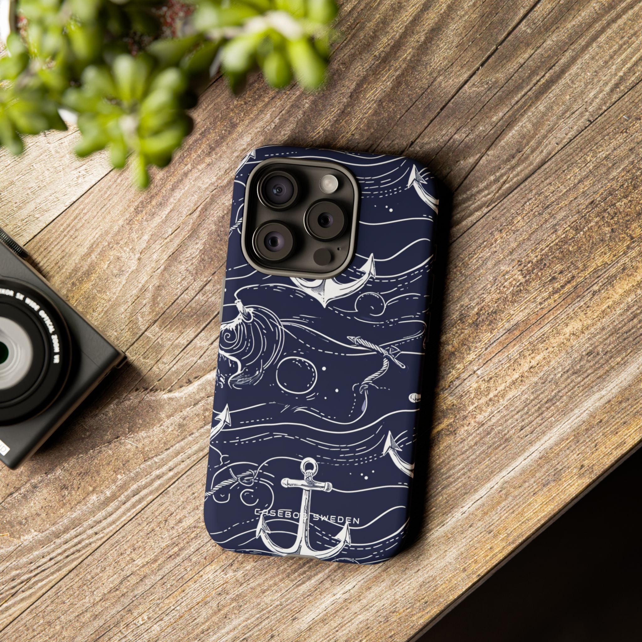 Gradient Anchorflow Waves iPhone 15 - Tough Phone Case