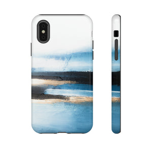 Oil Painting - Abstract Blue - Protective Phone Case