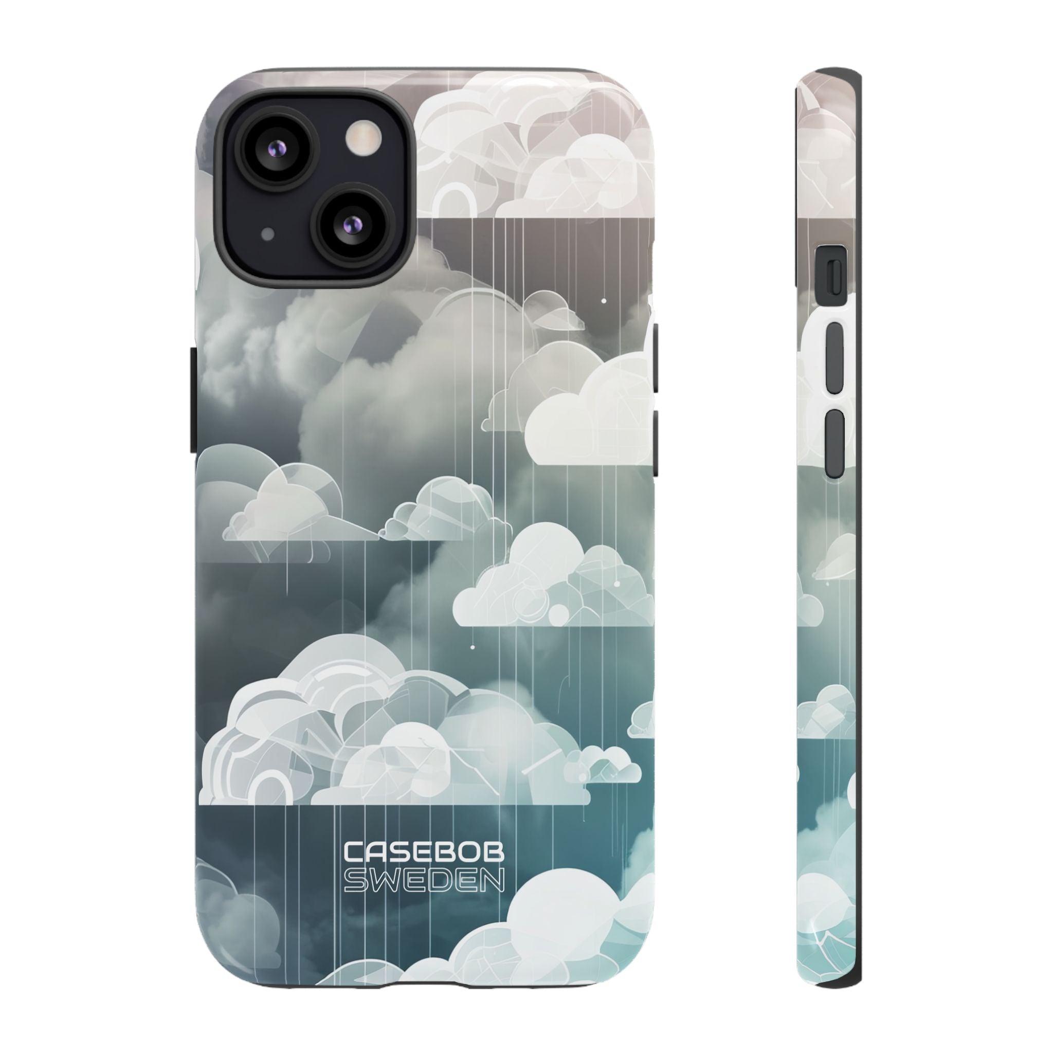 Silver Dream Clouds iPhone 13 - Tough