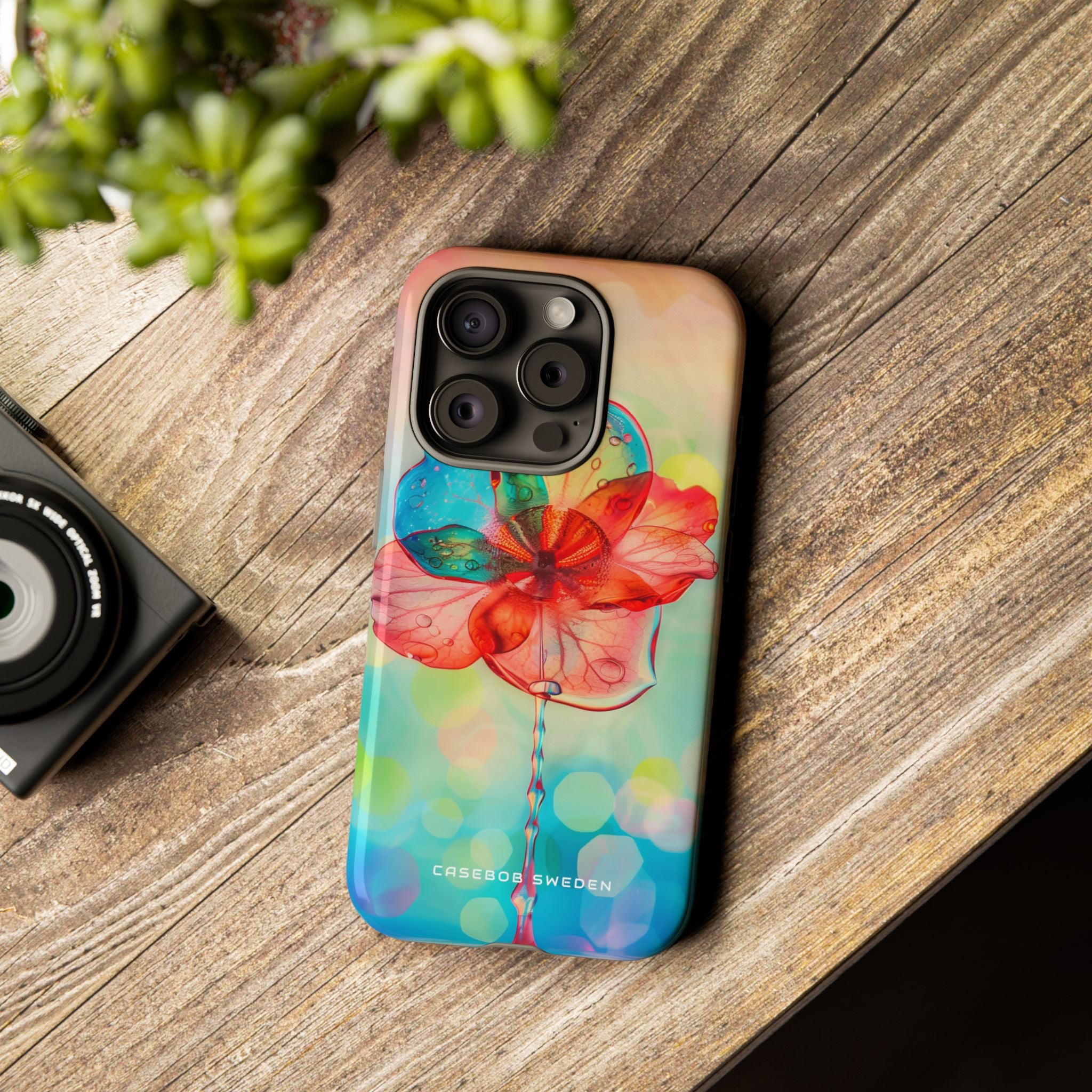 Ethereal Glass Flower iPhone 15 - Tough Phone Case